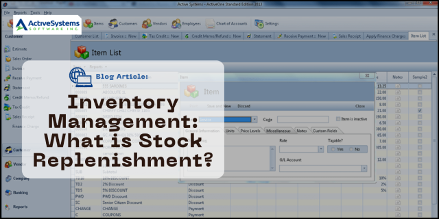 Inventory Management What is Stock Replenishment